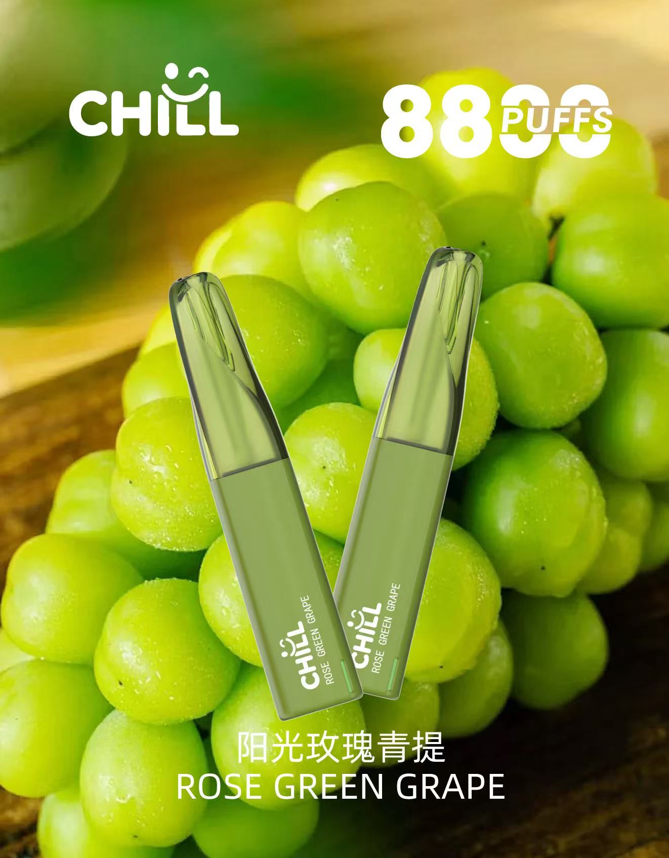 始祖鳥CHILL 8800口隨身小煙|高口數輸出×輕盈機身不用充電不用註油 鴨嘴獸CHILL 8800口